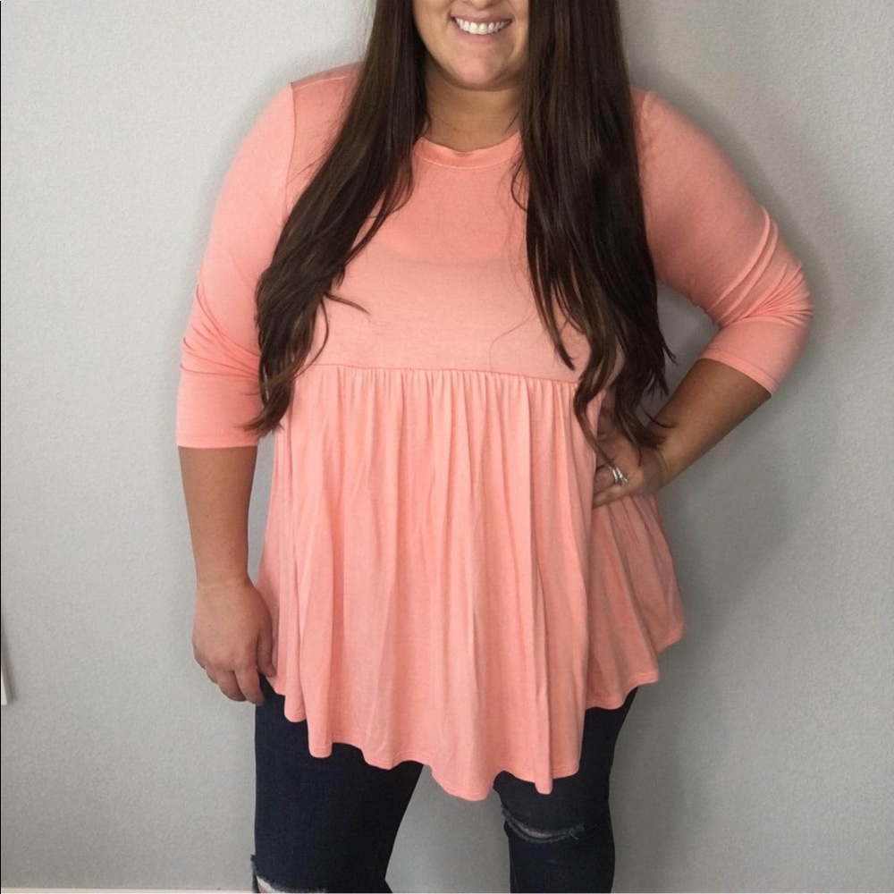 Peach Honeyme Tunic Top - Picture 2 of 5